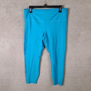 Under Armour Pants Womens XL Blue HeatGear Compression‎ Leggings Teal Athletic